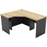 RAPID WORKER CORNER WORKSTATION COMPLETE 1200 X 1500 X 600MM OAKIRONSTONE