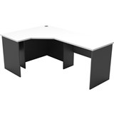 RAPID WORKER CORNER WORKSTATION COMPLETE 1200 X 1800 X 600MM WHITEIRONSTONE