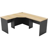 RAPID WORKER CORNER WORKSTATION COMPLETE 1800 X 1500 X 600MM OAKIRONSTONE