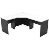 RAPID WORKER CORNER WORKSTATION COMPLETE 1800 X 1500 X 600MM WHITEIRONSTONE
