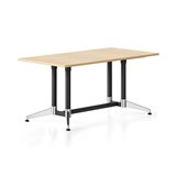 RAPIDLINE TYPHOON MEETING TABLE RECTANGLE 1500W X 750D MM NATURAL OAK TOP