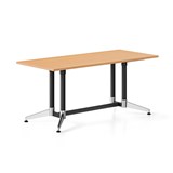 RAPIDLINE TYPHOON MEETING TABLE RECTANGLE 1800W X 750D MM BEECH TOP