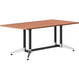 RAPIDLINE TYPHOON MEETING TABLE RECTANGLE 1800W X 750D MM CHERRY TOP