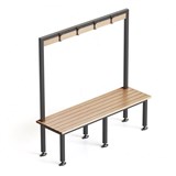 RAPIDLINE BENCH SEAT WITH OVERHEAD HANGING RAIL 1500 X 1500 X 450MM