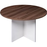 OM PREMIER ROUND MEETING TABLE 1200 X 720MM CASNANWHITE