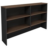 OM PREMIER OVERHEAD HUTCH 1500 X 325 X 1080MM REGAL WALNUTCHARCOAL