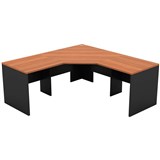 OM CORNER WORKSTATION 1500 X 1500 X 600MM CHERRYCHARCOAL