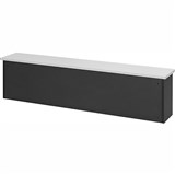 YS DESIGN OXLEY RECEPTION HOB 1800 X 300 X 450MM WHITEIRONSTONE