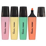 INITIATIVE HIGHLIGHTER CHISEL ASSORTED PASTEL WALLET 4