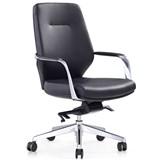 EXECUTIVE PORTFOLIO BRIGHTON CHAIR MEDIUM BACK PU LEATHER 510 X 520 X 1205MM BLACK