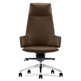 EXECUTIVE PORTFOLIO NEWPORT CHAIR HIGH BACK PU LEATHER 300 X 470 X 1060MM BROWN