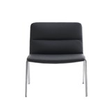 EXECUTIVE PORTFOLIO BONDI CHAIR MEDIUM BACK GENUINE LEATHER 660 X 485 X 790MM BLACK