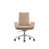 EXECUTIVE PORTFOLIO COTTESLOE CHAIR MEDIUM BACK GENUINE LEATHER 335 X 480 X 920MM BEIGE