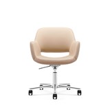 EXECUTIVE PORTFOLIO MARINO CHAIR LOW BLACK PU LEATHER 350 X 465 X 830MM BEIGE