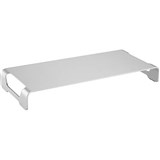 BRATECK SLIM ALUMINUM MONITOR RISER SILVER