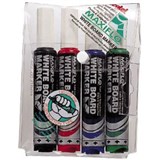 PENTEL MWL6 MAXIFLO WHITEBOARD MARKER CHISEL 70MM ASSORTED WALLET 4