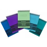 PROTEXT NOTEBOOK 110x78mm 96PG PP COVER ASSTD COLOURS