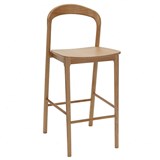 RAPIDLINE NODO HIGH STOOL 468 X 580 X 1110MM AMERICAN OAK