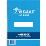 WRITER SPIRAL NOTEBOOK 200 PAGE 60GSM A5