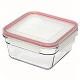 GLASSLOCK SQUARE CONTAINER OVEN SAFE GLASS 1650ML