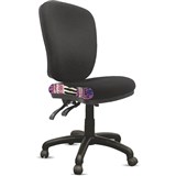ORANGE DUST ALICE CHAIR HIGH BACK 510 X 490 X 960MM PEARL BLACK