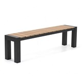 RAPIDLINE RIDGE OUTDOOR BENCH SEAT MEDIUM EUROPEAN OAKBLACK PC