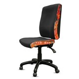 ORANGE DUST KATHERINE CHAIR HIGH BACK 510 X 450 X 990MM SWAN BLACK