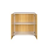 STEELCO 1 TIER GROUND CUPBOARD 800 X 800 X 450MM NATURAL BEECH