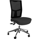OLG URBAN TASK CHAIR ALLOY BASE MESH BACK AND MOTION FELT FABRIC SEAT CHARCOAL GREY