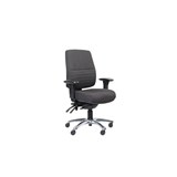 ERGOSELECT SPARK POSTURESOFT ERGONOMIC CHAIR HIGH BACK WITH ARMS NYLON BASE EBONY
