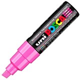 POSCA PC8K PAINT MARKER CHISEL BROAD 8MM PINK