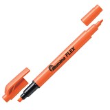 PENTEL HIGHLIGHTER ILLUMINA FLEX TWIN TIP BULLETCHISEL ORANGE