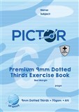 PICTOR PREMIUM PRO A4 64 PAGE PP EXERCISE BOOK DOTTED THIRDS 9MM 70GSM URANUS