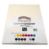 RAINBOW COVER PAPER 125GSM A3 IVORY SAND PACK 100