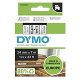 DYMO 53713 D1 LABELLING TAPE 24MM X 7M BLACK ON WHITE