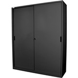 STEELCO SLIDING DOOR CABINET 3 SHELVES 1830 X 914 X 465MM GRAPHITE RIPPLE