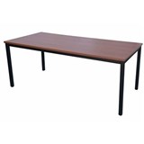 RAPIDLINE STEEL FRAME TABLE 1500 X 750MM CHERRY
