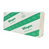 WHISPER DELUXE ULTRAFOLD SLIM HAND TOWEL 1PLY CARTON 16