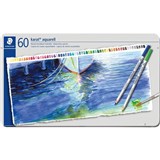 STAEDTLER 125 KARAT AQUARELL WATERCOLOUR PENCILS ASSORTED PACK 60