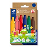 STAEDTLER NORIS 329 JUNIOR FIBRE TIP PENS ASSORTED BOX 6 HANGSELL