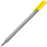 STAEDTLER 334 TRIPLUS FINELINE PEN YELLOW BOX 10