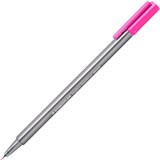 STAEDTLER 334 TRIPLUS FINELINE PEN NEON PINK BOX 10