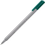 STAEDTLER 334 TRIPLUS FINELINE PEN SEA GREEN BOX 10