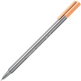 STAEDTLER 334 TRIPLUS FINELINE PEN PEACH BOX 10