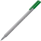 STAEDTLER 334 TRIPLUS FINELINE PEN SAP GREEN BOX 10