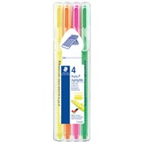 STAEDTLER TRIPLUS TEXTSURFER HIGHLIGHTER ASSORTED PACK 4