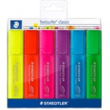 STAEDTLER 364 TEXTSURFER CLASSIC HIGHLIGHTER CHISEL ASSORTED PACK 6