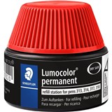 STAEDTLER 48717 LUMOCOLOR PERMANENT UNIVERSAL REFILL STATION 15ML RED