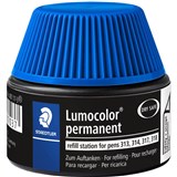STAEDTLER 48717 LUMOCOLOR PERMANENT UNIVERSAL REFILL STATION 15ML BLUE