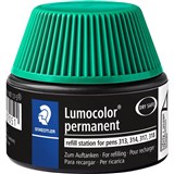 STAEDTLER 48717 LUMOCOLOR PERMANENT UNIVERSAL REFILL STATION 15ML GREEN